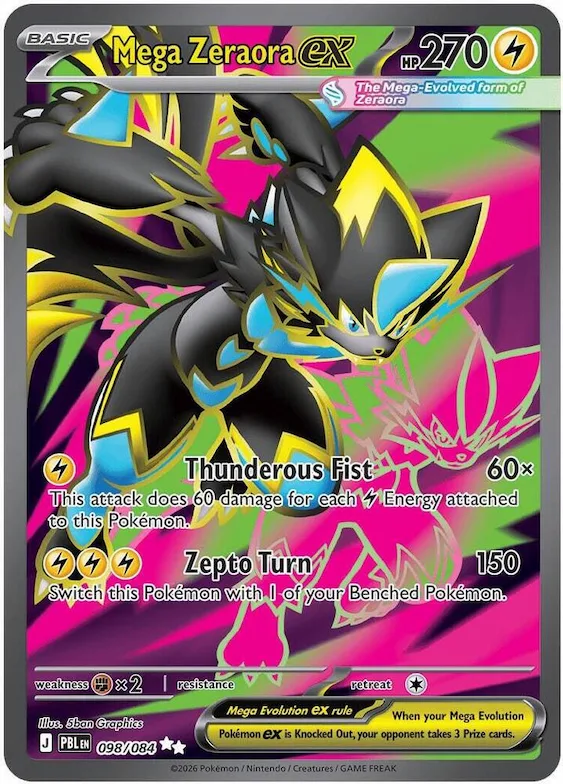 Méga-Zeraora-ex 98 – Nuit Noire