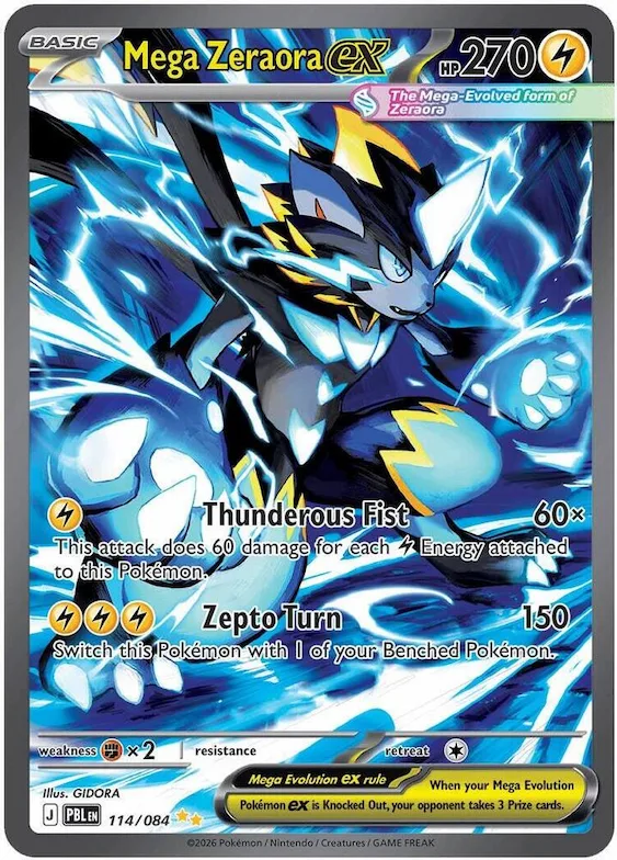 Méga-Zeraora-ex 114 – Nuit Noire