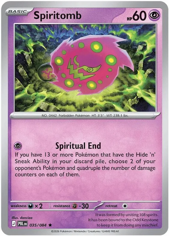 Spiritomb #35 – XY Trainer Kit: Sylveon & Noivern