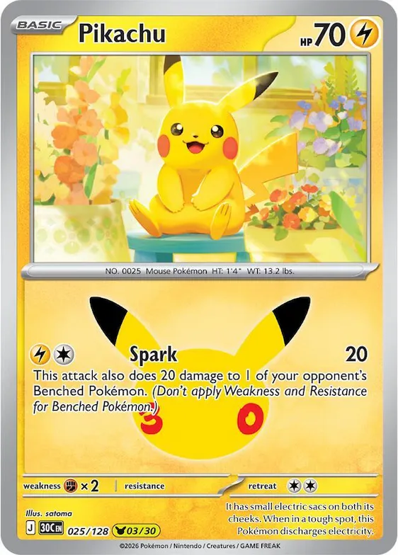 Pikachu 25 – 30 Jahre
