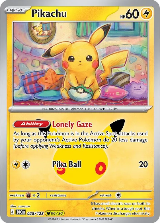 Pikachu #28 – 30th Celebration