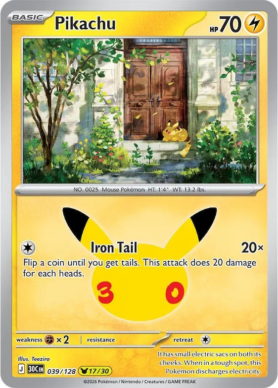 Pikachu #39 – 30th Celebration