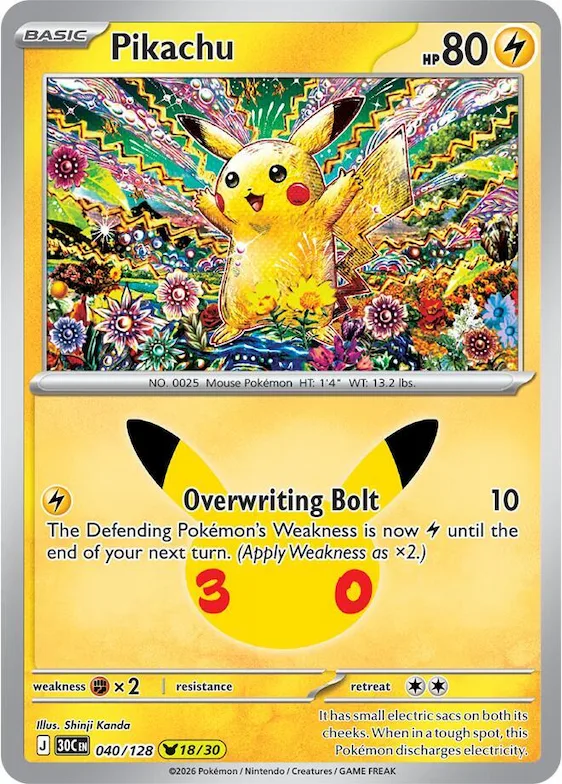 Pikachu 40 – 30ᵉ Anniversaire