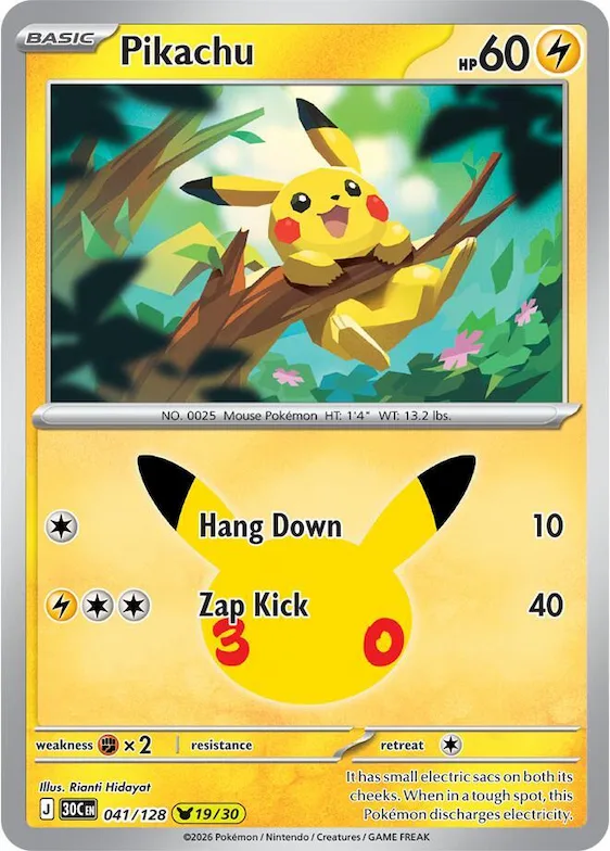 Pikachu 41 – 30ᵉ Anniversaire