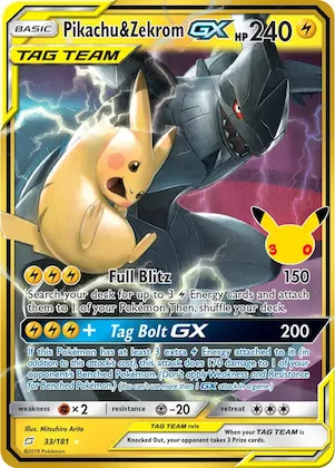 Pikachu & Zekrom GX #33 – 30th Celebration Classic Collection