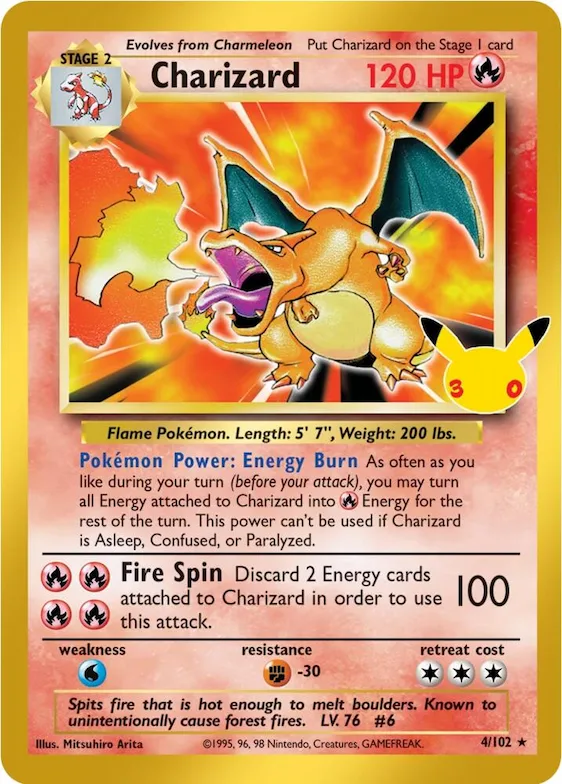 Charizard #4 – 30th Celebration Classic Collection