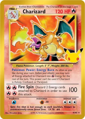 Charizard #4 – 30th Celebration Classic Collection