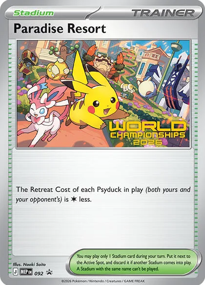 Paradise Resort - 092 (World Championships 2026) #92 – Mega Evolution Promo