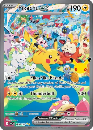 Pikachu-ex 149 – 30 Jahre