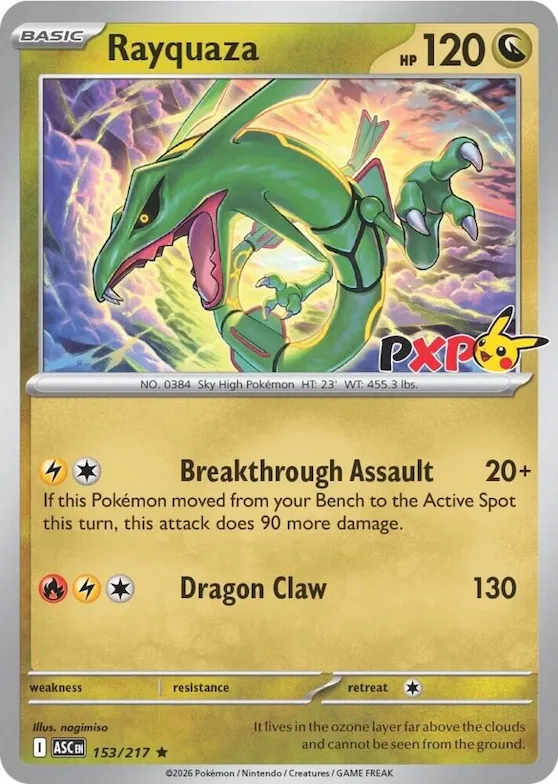 Rayquaza (Cosmos Holo) #153 – Miscellaneous Cards & Products