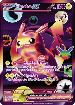 Pikachu ex - 109 (30th Celebration) #109 – Mega Evolution Promo