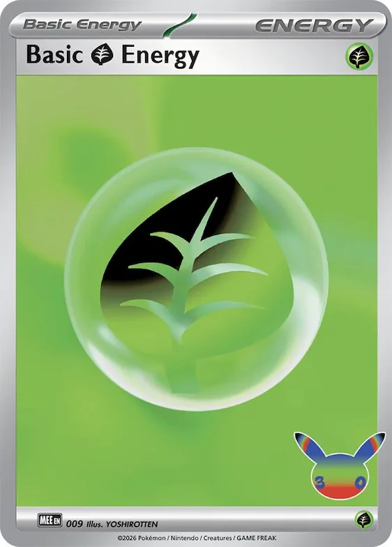 Basic Grass Energy - 009 (30th Celebration) #9 – Mega Evolution Energies