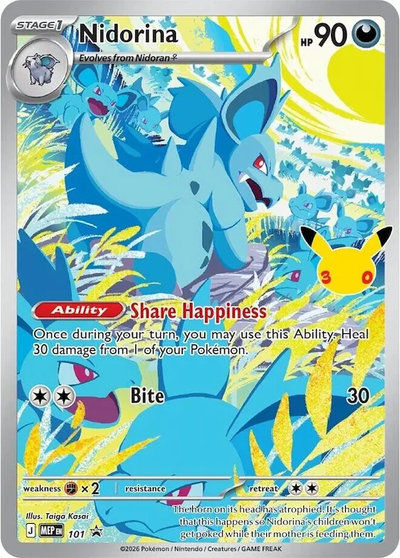 Nidorina - 101 (30th Celebration) #101 – Mega Evolution Promo