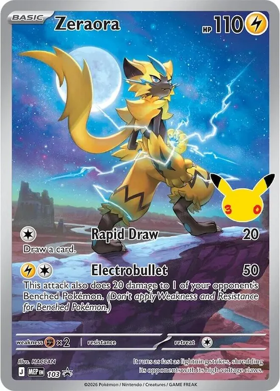 Zeraora - 103 (30th Celebration) #103 – Mega Evolution Promo