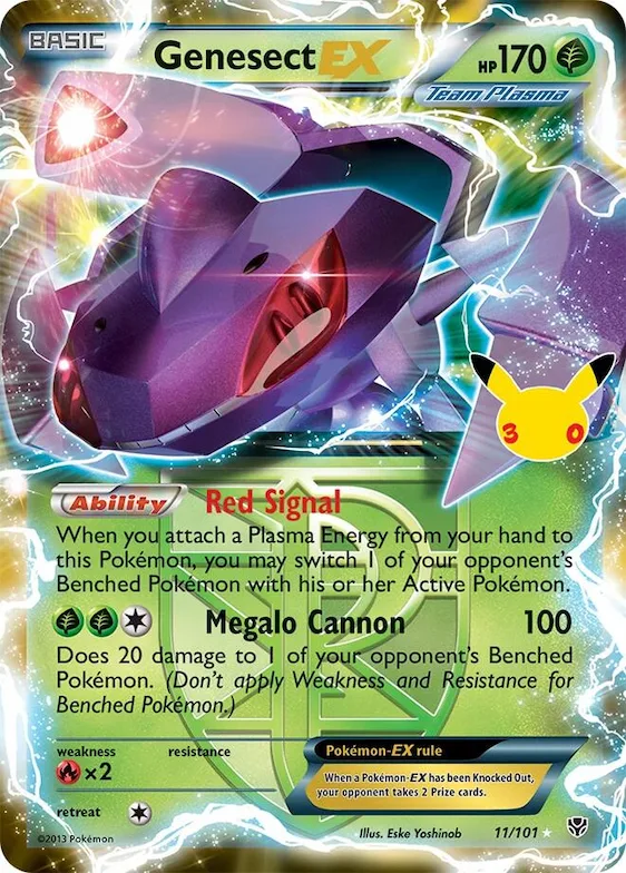Genesect EX (Team Plasma) #11 – 30th Celebration Classic Collection