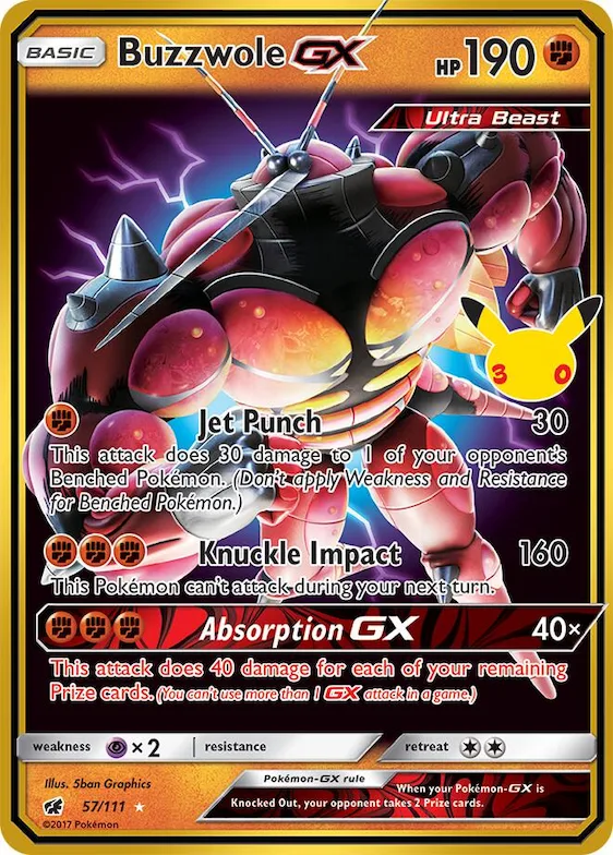 Buzzwole GX #57 – 30th Celebration Classic Collection