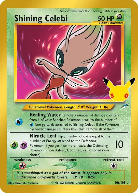 Shining Celebi #106 – 30th Celebration Classic Collection