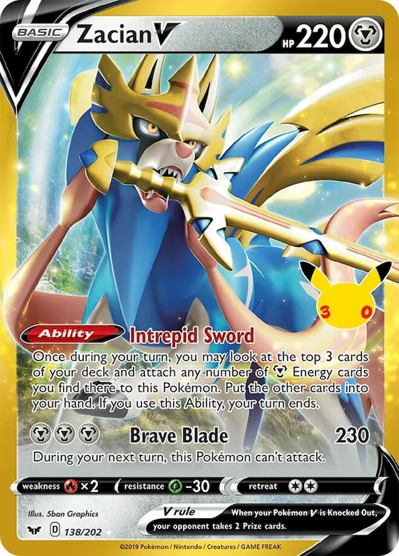 Zacian V #138 – 30th Celebration Classic Collection