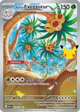Alolan Exeggutor #129 – 30th Celebration