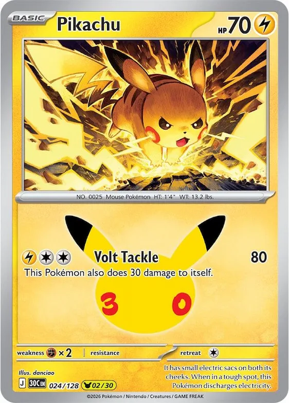 Pikachu 24 – 30ᵉ Anniversaire