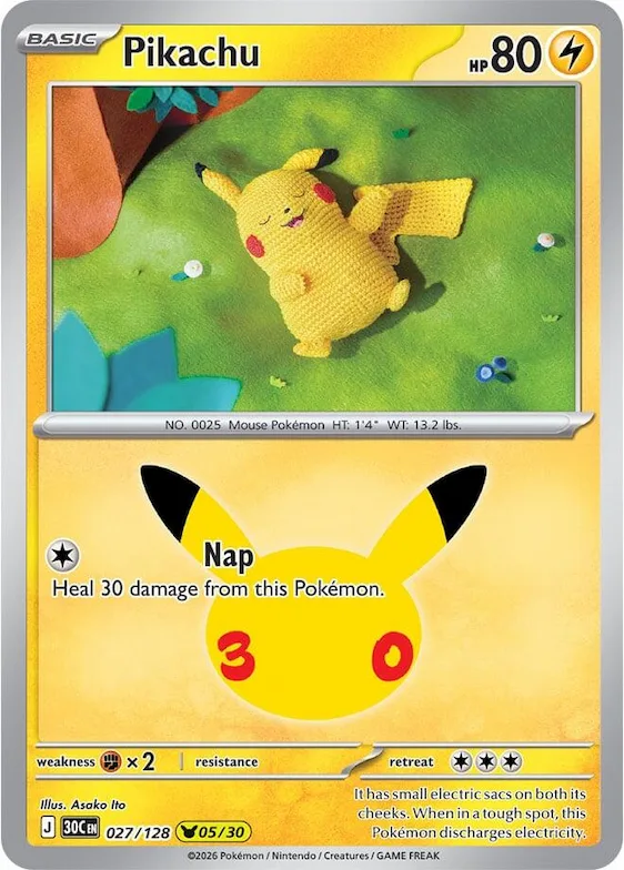 Pikachu 27 – 30 Jahre