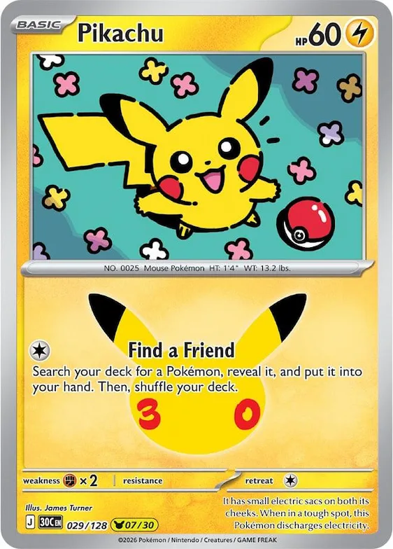 Pikachu #29 – 30th Celebration