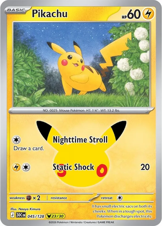 Pikachu #45 – 30th Celebration