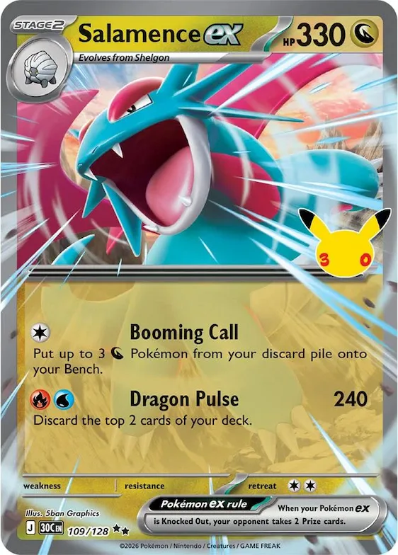 Salamence ex #109 – 30th Celebration