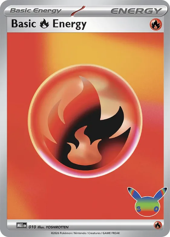 Basic Fire Energy - 010 (30th Celebration) #10 – Mega Evolution Energies