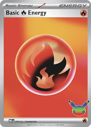 Basic Fire Energy - 010 (30th Celebration) #10 – Mega Evolution Energies