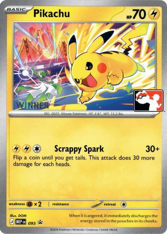 Pikachu - 093 (Winner) #93 – Mega Evolution Promo