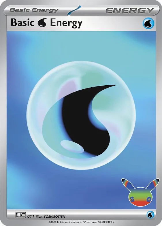 Basic Water Energy - 011 (30th Celebration) #11 – Mega Evolution Energies
