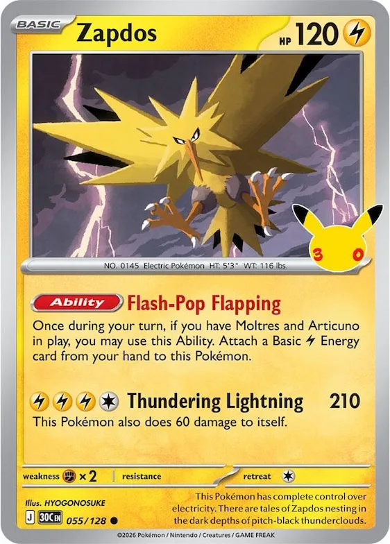Zapdos 55 – 30 Jahre