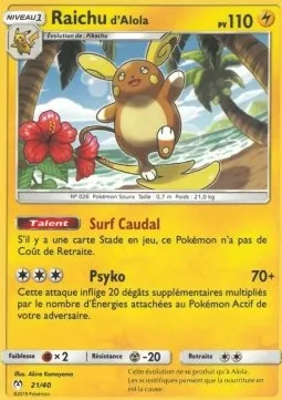 Alolan Raichu #21 – McDonald's Collection 2019 (France)