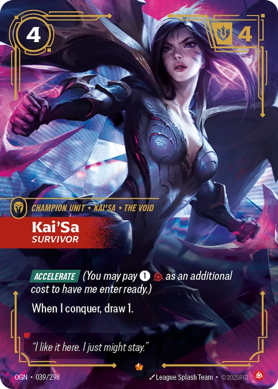 Kai'Sa, Survivor #39 – Origins