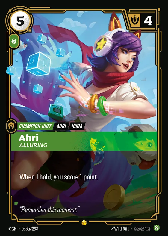 Ahri, Alluring #66a – Origins