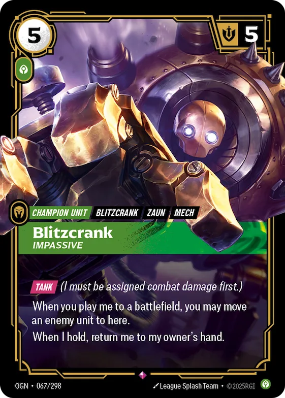 Blitzcrank, Impassive #67 – Origins