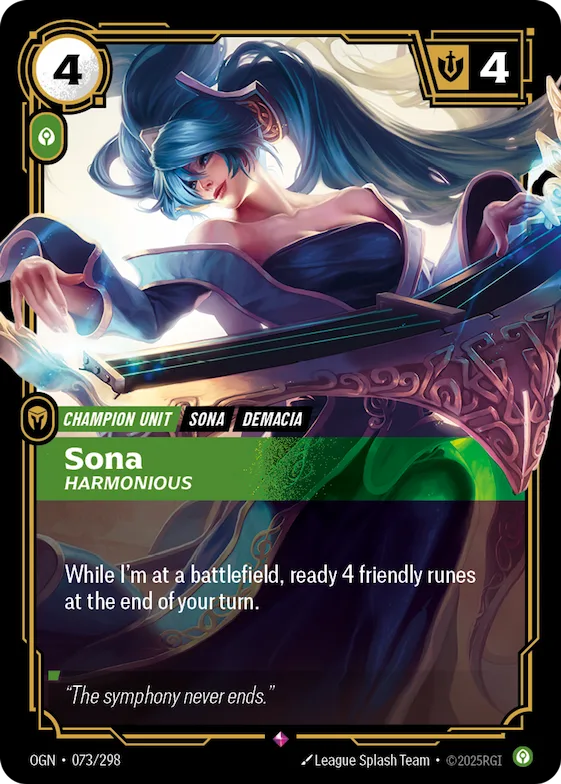 Sona, Harmonious #73 – Origins