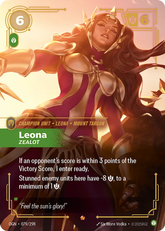 Leona, Zealot #79 – Origins