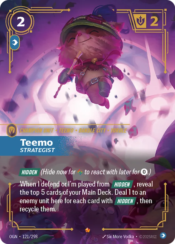 Teemo, Strategist #121 – Origins