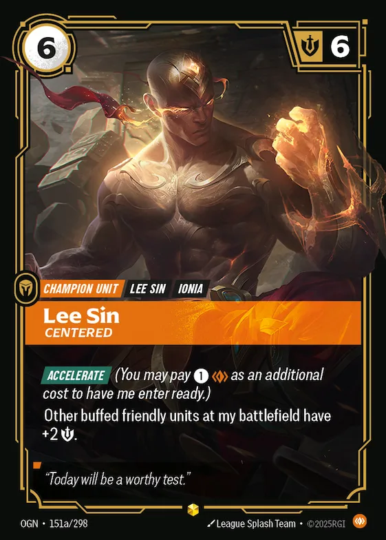 Lee Sin, Centered #151a – Origins