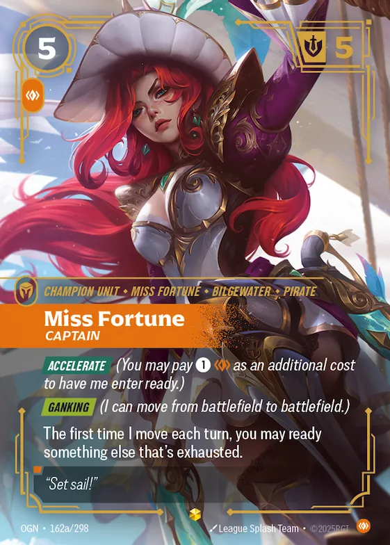Miss Fortune, Captain #162a – Origins