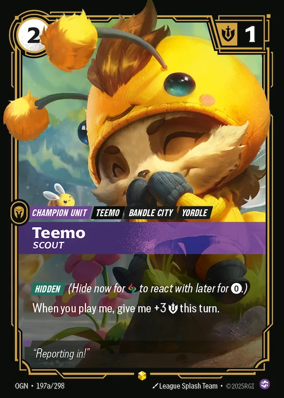 Teemo, Scout #197a – Origins
