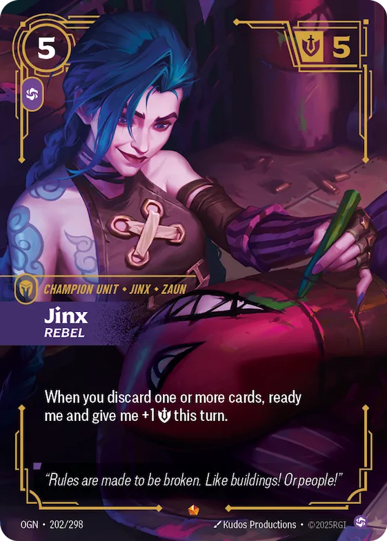 Jinx, Rebel #202 – Origins