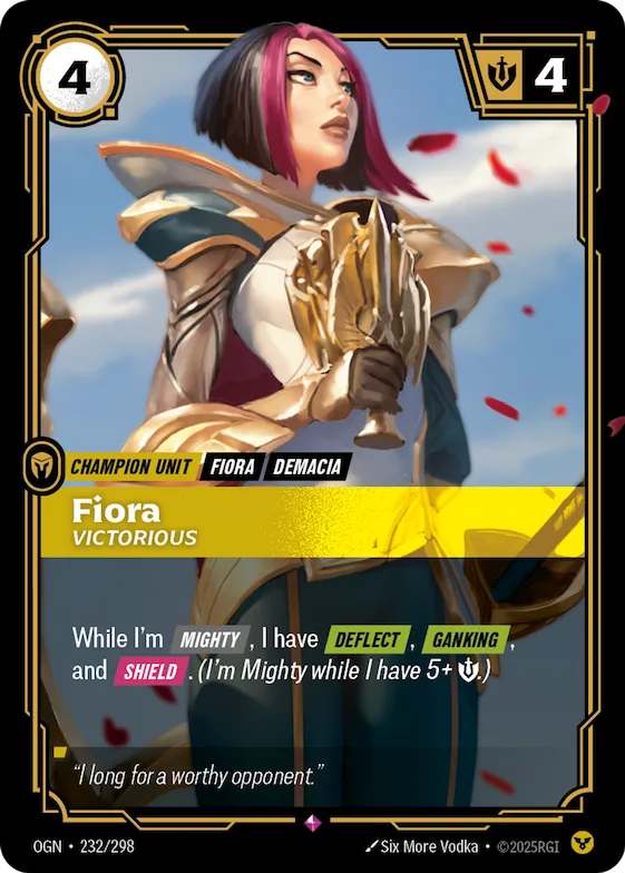 Fiora, Victorious #232 – Origins