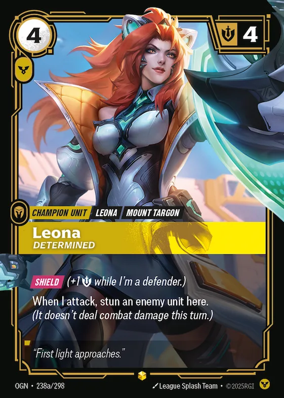 Leona, Determined #238a – Origins