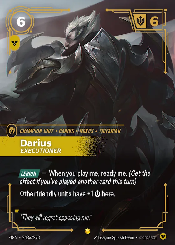 Darius, Executioner #243a – Origins
