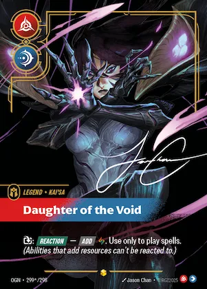 Daughter of the Void #299* – Origins