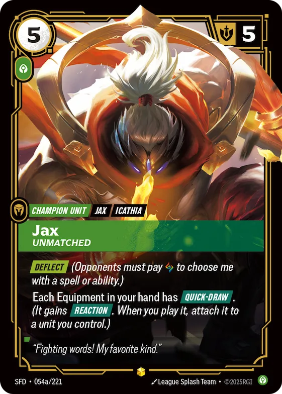 Jax, Unmatched #54a – Spiritforged