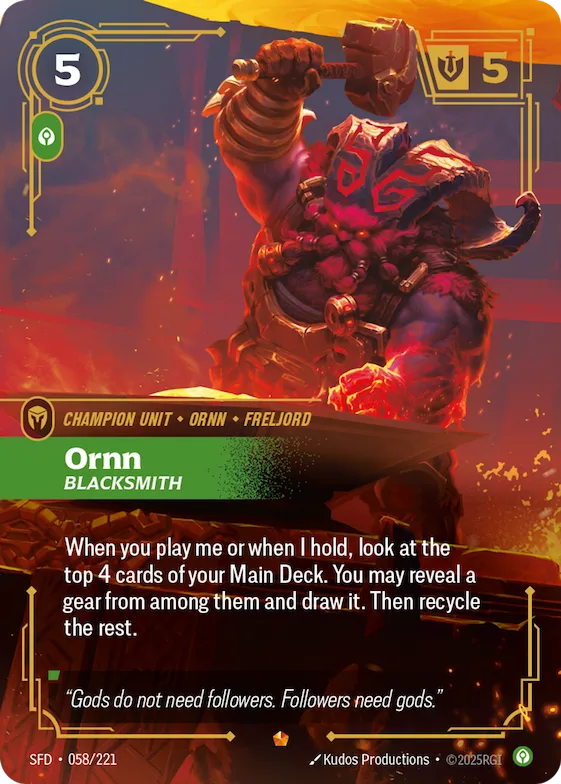 Ornn, Blacksmith #58 – Spiritforged